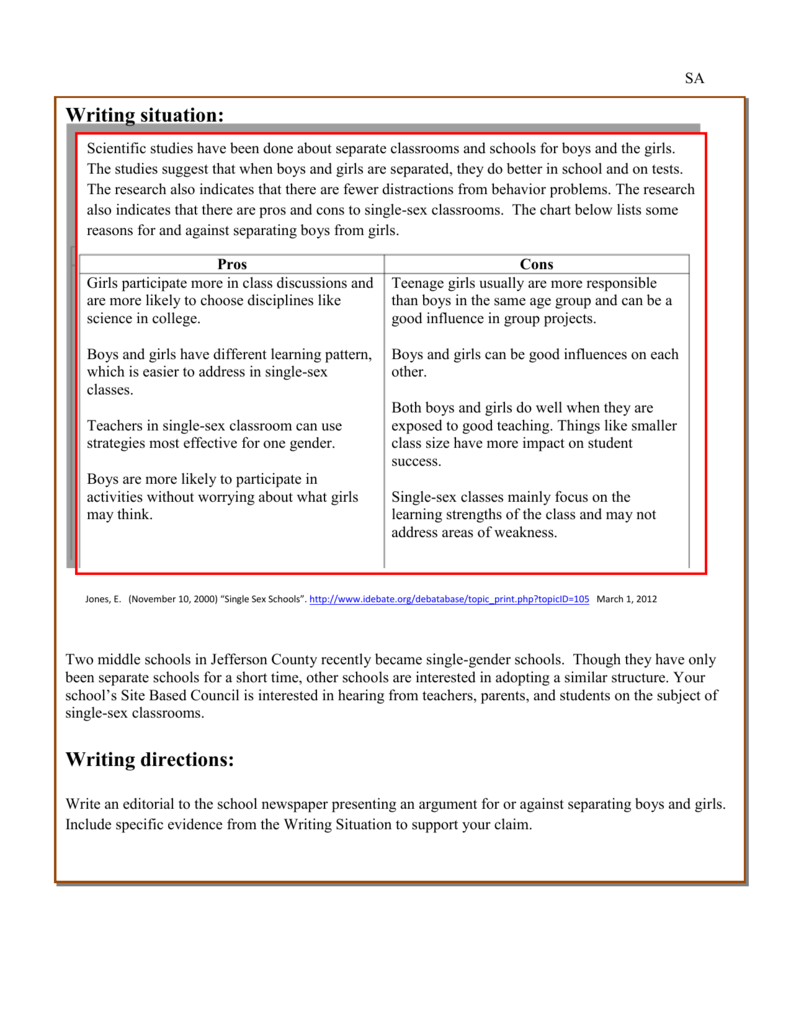 Single Sex Classrooms Pros And Cons 12 Advantages And Disadvantages Of Coed Schools 2019 03 06