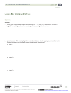 Algebra II Module 3, Topic B, Lesson 13: Student Version