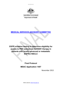 Final Protocol - the Medical Services Advisory Committee