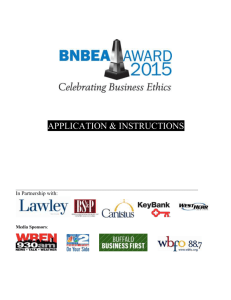 Company Application - Buffalo Niagara Business Ethics Association