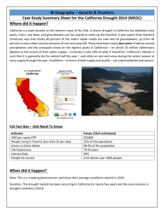 usa drought 2014 case study sheet