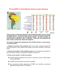 ITO and BPO in Central/South America