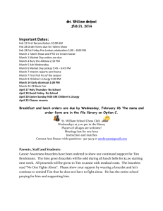 St. William School Feb 21, 2014 Important Dates