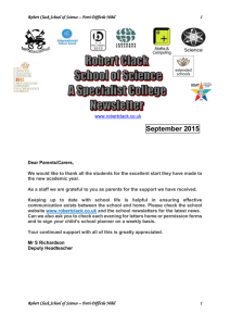 September-2015-news - Robert Clack School of Science
