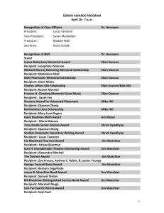 senior recipients 2012 - Ladue School District