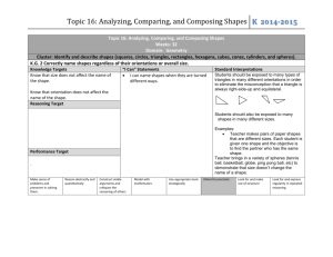 Topic 16: Analyzing, Comparing, and Composing Shapes