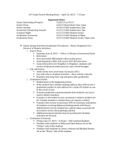 12th Grade Parent Meeting Notes – April 23, 2013 – 7:15 pm