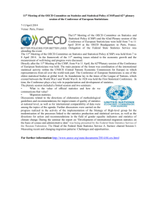 11th Meeting of the OECD Committee on Statistics and Statistical