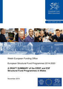 `A draft summary of the ERDF and ESF Structural Fund Programmes