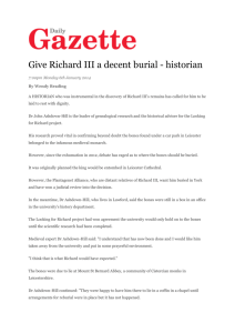 Give Richard III a decent burial