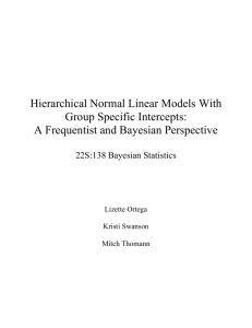Hierarchical Normal Linear Models With Group