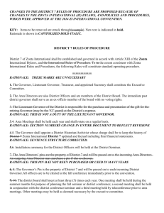 proposed changes to district 7 rules of procedure