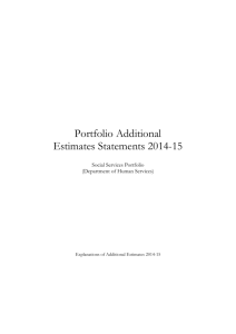 Portfolio additional estimates statements 2014-15