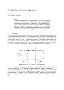 RF engineering basic concepts: S-parameters