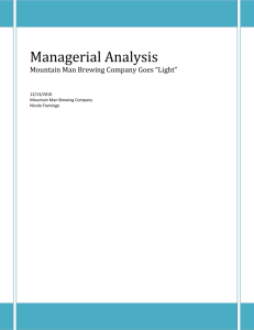 Managerial Analysis