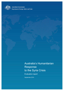 2.3 Humanitarian response and a shift to a protracted crisis