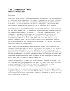 canterbury tales nun`s priest`s tale summary and