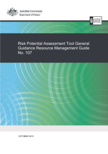 Risk Potential Assessment Tool General Guidance Resource