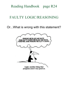 FAULTY LOGIC--overheads for teaching