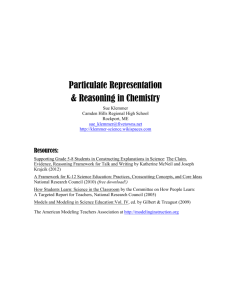 Handouts from Sue Klemmer`s presentation on particulate modeling