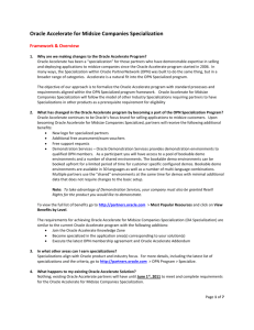 Oracle Accelerate for Midsize Companies FAQ