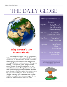 Earth Science - Unit 6 - Newspaper Student Exemplar (sample)