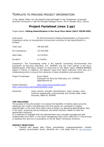 Template Project Factsheet - Euro