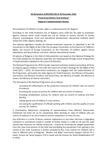 bulgaria_response - SRSG on Violence Against Children