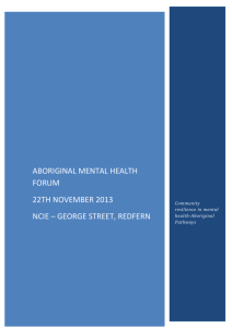 aboriginal mental health forum - Mental Health Commission of NSW