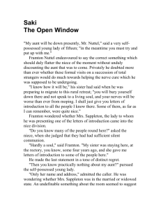essay on the open window