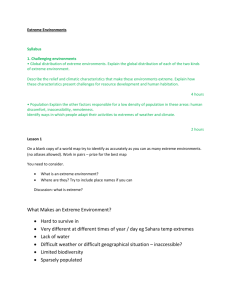 What Makes Glacial Environments Extreme?