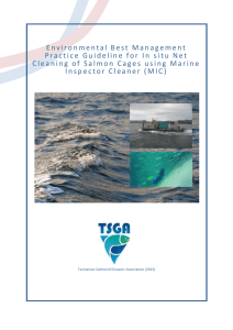Environmental Best Management Practice Guideline for In situ Net