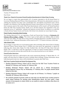 January Newsletter (2) - Harding Memorial Primary School