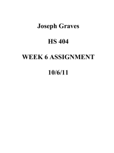 HS 404 Week 6 Assignment