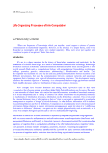 Life-Organizing Processes of Info-Computation