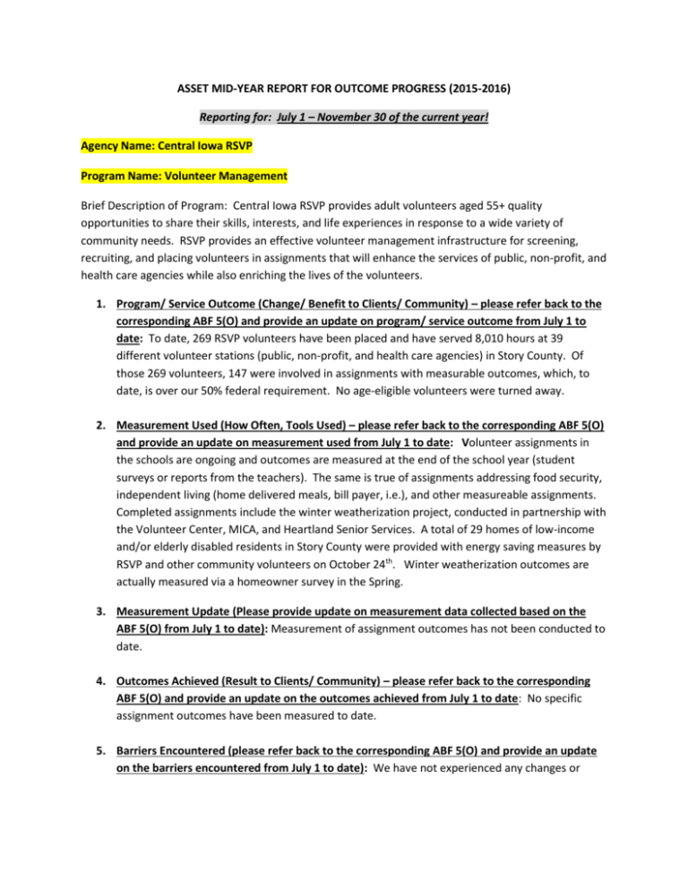 RSVP Story County ASSET