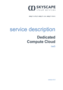 Dedicated Compute Cloud – Service Description 6.0