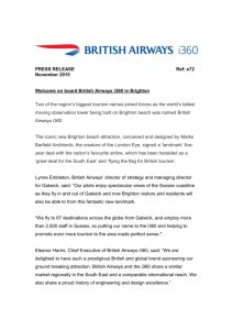 Welcome on board British Airways i360