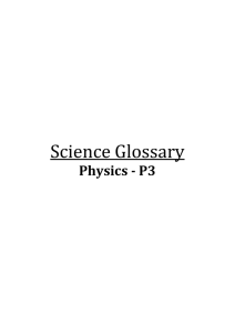 Glossary - The Polesworth School