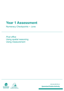 Post office - Using spatial reasoning, Using measurement