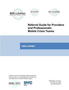 what is a mobile crisis team? - 1-800