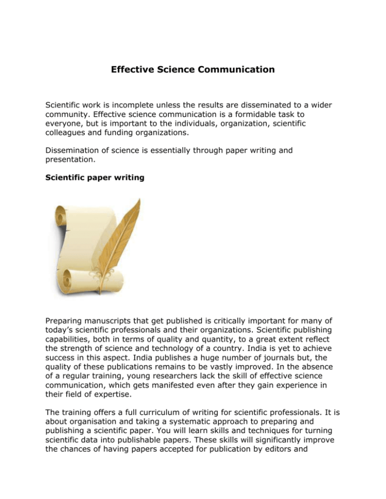 Effective Science Communication