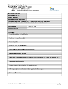 M206 - Software Modification Document Template