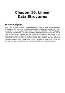 Chapter 16. Linear Data Structures