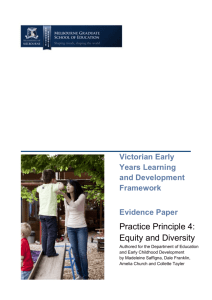 Equity and diversity - Department of Education and Early Childhood