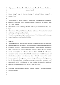 High-pressure effects on the activity of cathepsins B and D of