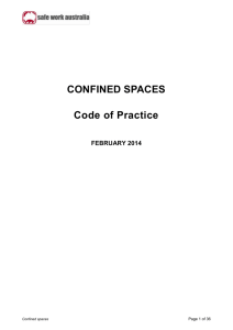 Confined Spaces Code of Practice