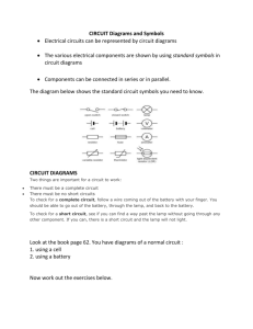 CIRCUIT Diagrams and Symbols