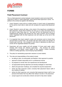 Placement Forms - Griffith University