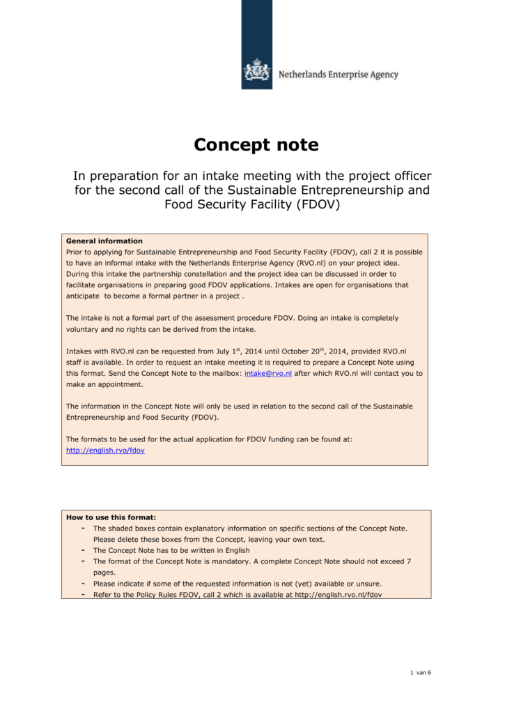 Concept Note